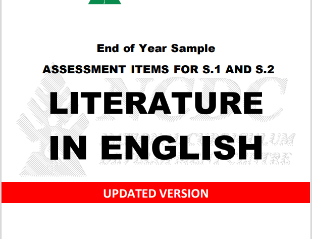 NCDC LITERATURE Sample Assessment Items S1&S2